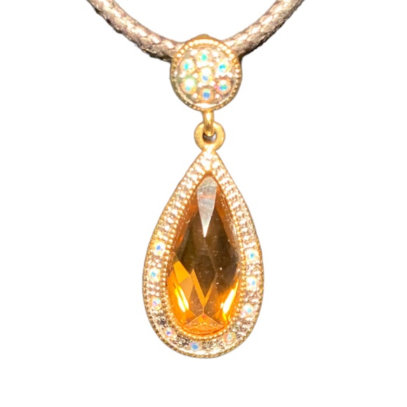 VTG Butler Fifth Avenue Collection Smoky Quartz Rhinestone Necklace & Bracelet - Picture 9 of 11